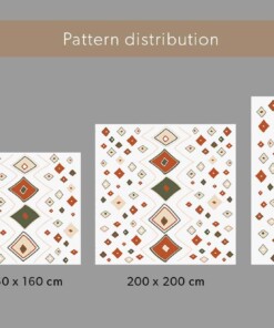 Boho Teppich Quadratisch Hochflor Artisan - Beige/Bunt