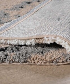 Hochflor Teppich Quadratisch Marble Artisan - Beige - close up vouw, thumbnail