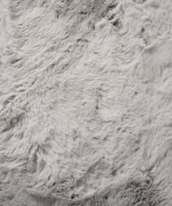 Teppich Quadratisch Flauschig Hochflor - Comfy Plus - Hellgrau