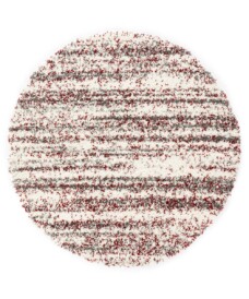 Berber Teppich rund - Artisan Essa Grau/Rot - overzicht, thumbnail
