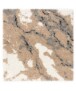 Hochflor Teppich Quadratisch Marble Artisan - Beige - overzicht, thumbnail