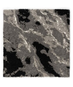 Hochflor Teppich Quadratisch Marble Artisan - Grau - overzicht