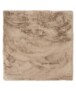 Teppich Quadratisch Flauschig Hochflor - Comfy Plus - Taupe - overzicht, thumbnail