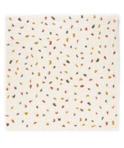 Hochflor Teppich Quadratisch Punkte Artisan - Weiß/Bunt - overzicht