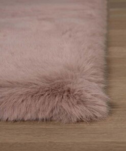 Teppich Quadratisch Flauschig Hochflor - Comfy Plus - Rosa