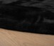 Teppich Rund Flauschig Hochflor - Comfy Plus - Dunkelgrau - close up zijkant, thumbnail