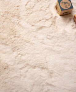 Teppich Herzen Flauschig - Fluffy Creme