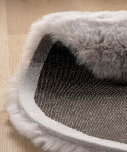 Flauschiger Kinderteppich Elefant - Fluffy Hellgrau