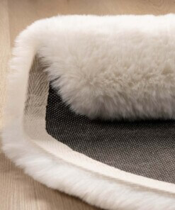 Flauschiger Kinderteppich Wal - Fluffy Weiß Flauschiger Kinderteppich Wal - Fluffy Weiß