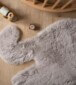 Flauschiger Kinderteppich Elefant - Fluffy Weiß