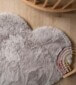 Teppich Herzen Flauschig - Fluffy Weiß