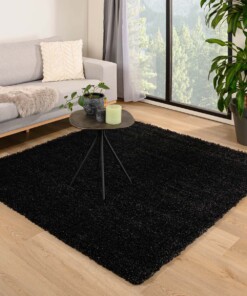 Hochflor Teppich Quadratisch - Shaggy Grand Anthrazit - sfeer