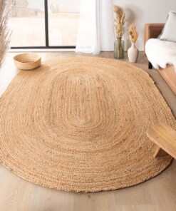 Jute Teppich Oval Boho & me - Natural - sfeer