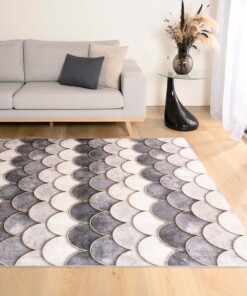 Waschbarer Teppich - Moderna Grau - sfeer, thumbnail