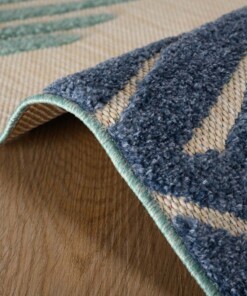 Balkonteppich Blätter - Verano Beige/Bunt