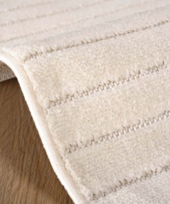 Outdoor Teppich Rund - Verano Weiß - close up zijkant, thumbnail