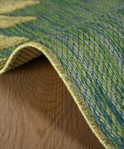 Balkonteppich Rautenmuster Aztek - Verano Blau/Grün Balkonteppich Rautenmuster Aztek - Verano Blau/Grün