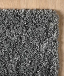 Hochflor Läufer - Cozy Shaggy Grau - close up hoek, thumbnail