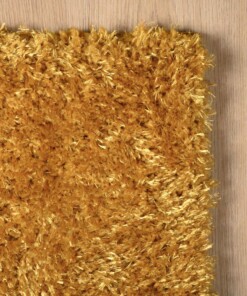 Hochflor Läufer - Posh Gold - close up hoek, thumbnail