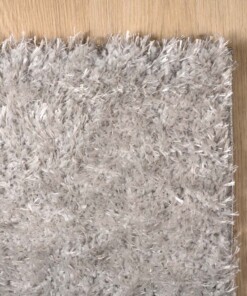 Hochflor Läufer - Posh Hellgrau - close up hoek, thumbnail