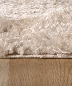 Teppich Oval Hochflor - Posh Creme - close up zijkant, thumbnail