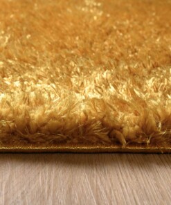 Hochflor Läufer - Posh Gold - close up zijkant