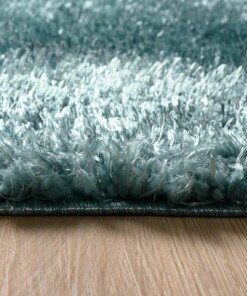 Hochflor Läufer - Posh Türkis - close up zijkant, thumbnail