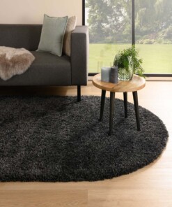 Teppich Oval Hochflor - Cozy Shaggy Anthrazit - sfeer, thumbnail