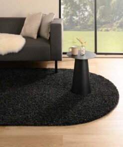 Oval Teppich Hochflor - Shaggy Trend Anthrazit - sfeer, thumbnail