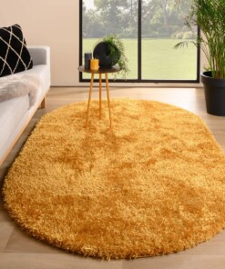 Teppich Oval Hochflor - Posh Gold - sfeer