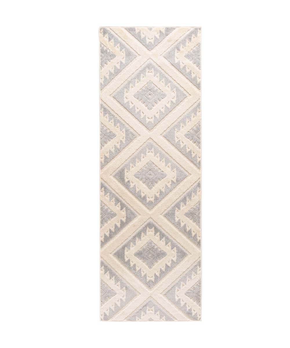 Balkonteppich Geometrische Muster - Verano Grau/Weiß - overzicht boven Balkonteppich Geometrische Muster - Verano Grau/Weiß - overzicht boven