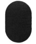 Oval Teppich Hochflor - Shaggy Trend Anthrazit - overzicht boven, thumbnail