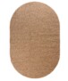 Oval Teppich Hochflor - Shaggy Trend Beige - overzicht boven, thumbnail