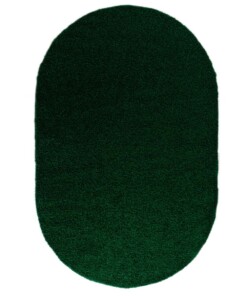 Oval Teppich Hochflor - Shaggy Trend Smaragdgrün - overzicht boven