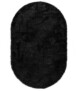 Teppich Oval Hochflor - Posh Grau - overzicht boven, thumbnail