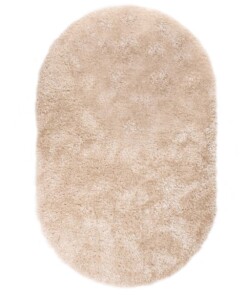 Teppich Oval Hochflor - Posh Creme - overzicht boven, thumbnail