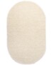 Oval Teppich Hochflor - Shaggy Trend Elfenbein - overzicht, thumbnail