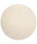 Hochflor Teppich Rund Shaggy Trend - Elfenbein - overzicht, thumbnail