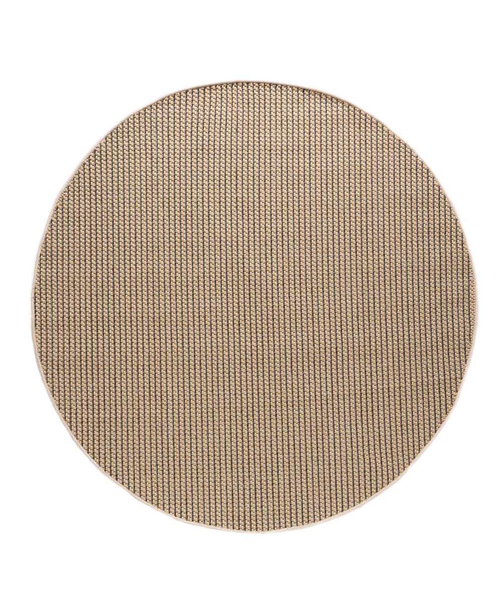 Outdoor Teppich Rund Jute Optik Sunny - Beige - overzicht boven Outdoor Teppich Rund Jute Optik Sunny - Beige - overzicht boven