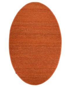 Wollteppich Oval - Lett Cognac - overzicht