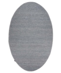 Wollteppich Oval - Lett Stahlblau - overzicht