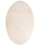 Wollteppich Oval - Lett Weiß - overzicht, thumbnail