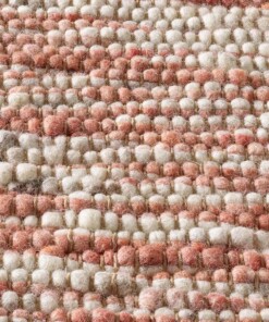 Wollteppich - Kaia Rot/Creme