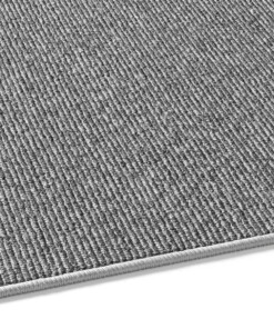 Schlingenteppich - Fleur Grau - close up zijkant, thumbnail