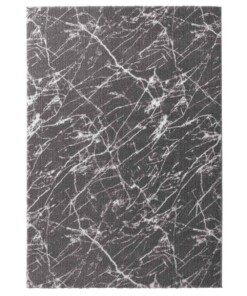 Waschbarer Teppich Marmor Optik - Chloé Grau/Weiß - overzicht boven