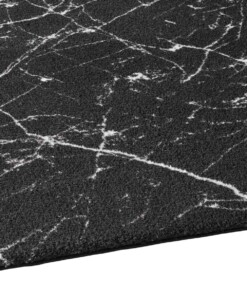 Waschbarer Teppich Marmor Optik - Chloé Schwarz/Weiß