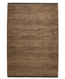 Jute Teppich - Torget Natur/Schwarz - overzicht, thumbnail
