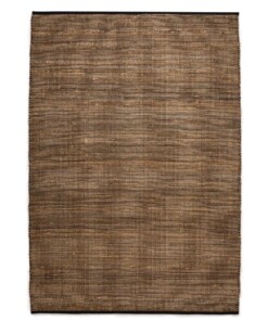 Jute Teppich - Torget Natur/Schwarz - overzicht