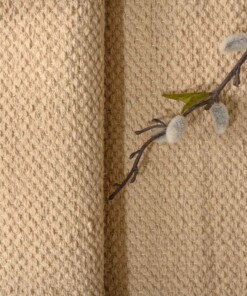 Baumwollteppich - Svelvik Beige - close up, thumbnail Baumwollteppich - Svelvik Beige - close up, thumbnail