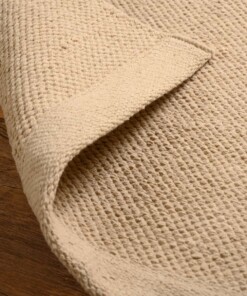 Baumwollteppich - Svelvik Beige - close up, thumbnail Baumwollteppich - Svelvik Beige - close up, thumbnail